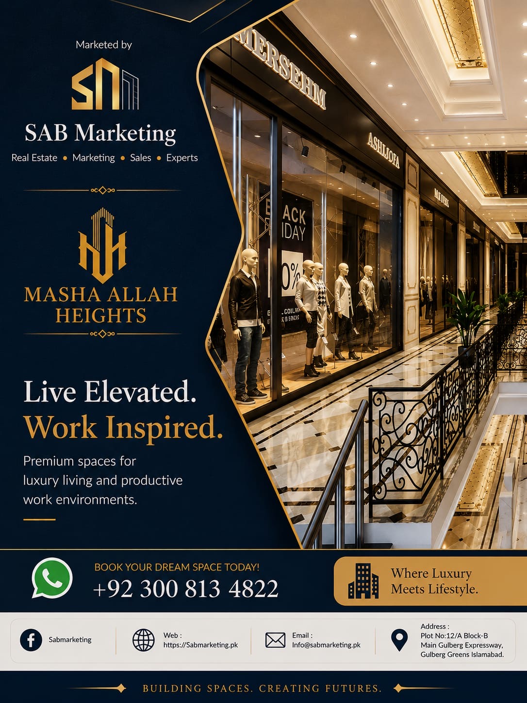Masha Allah Heights retail and commercial promotion