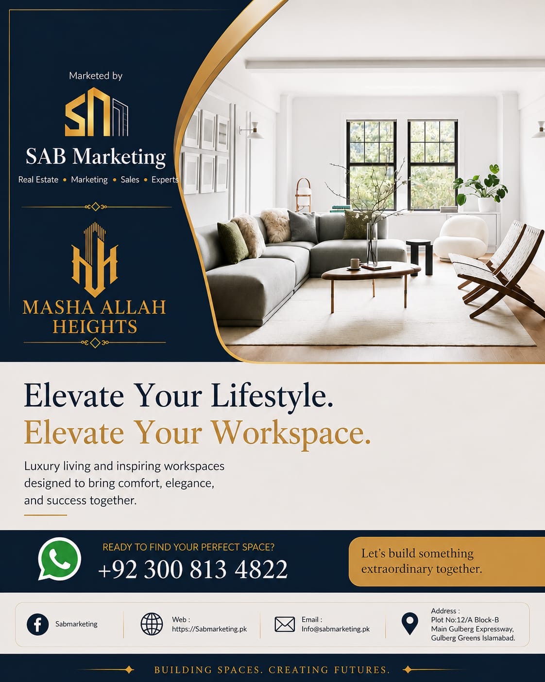 Masha Allah Heights luxury lifestyle and workspace promotion