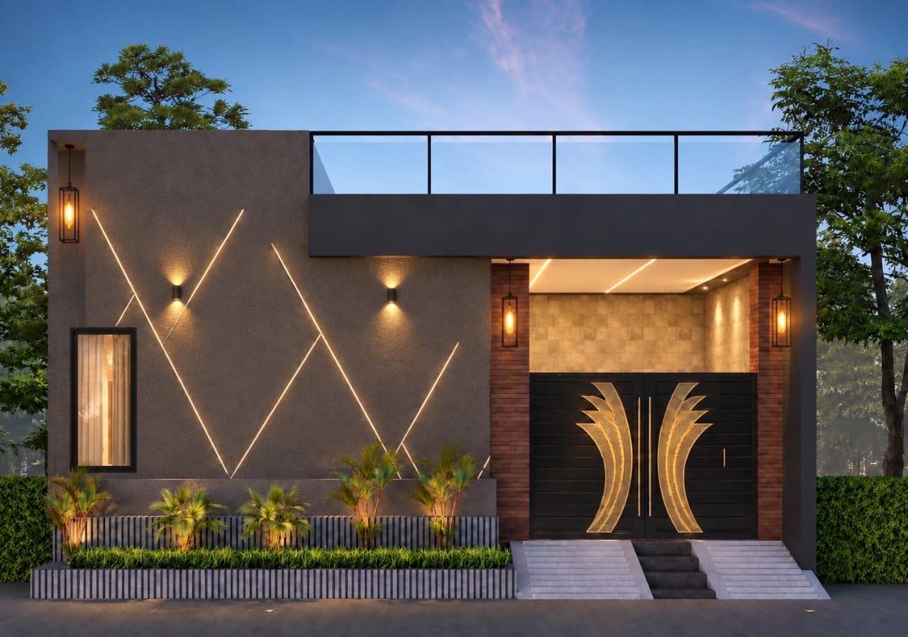SAB Villas 3 Marla Villa front-facing design