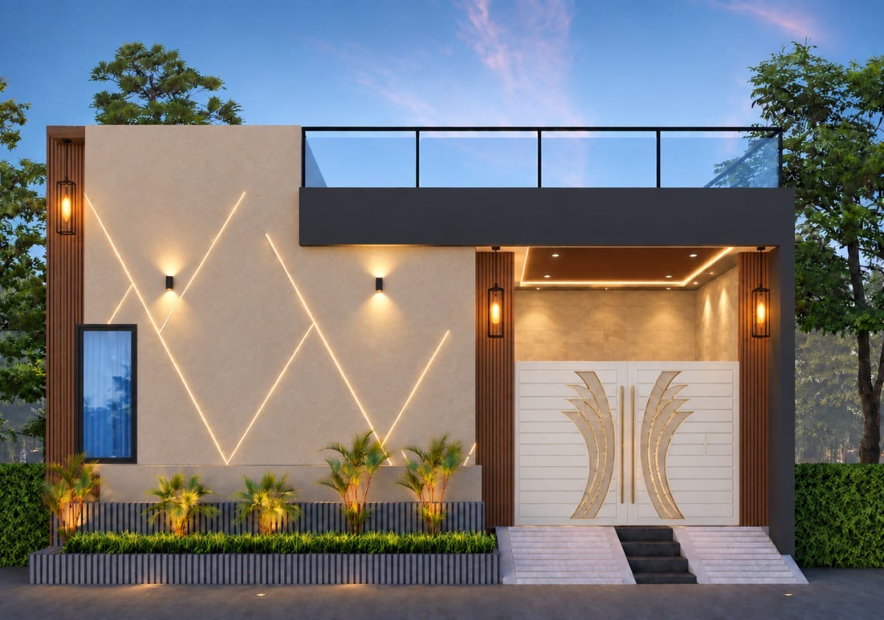 SAB Villas 5 Marla Villa front-facing design